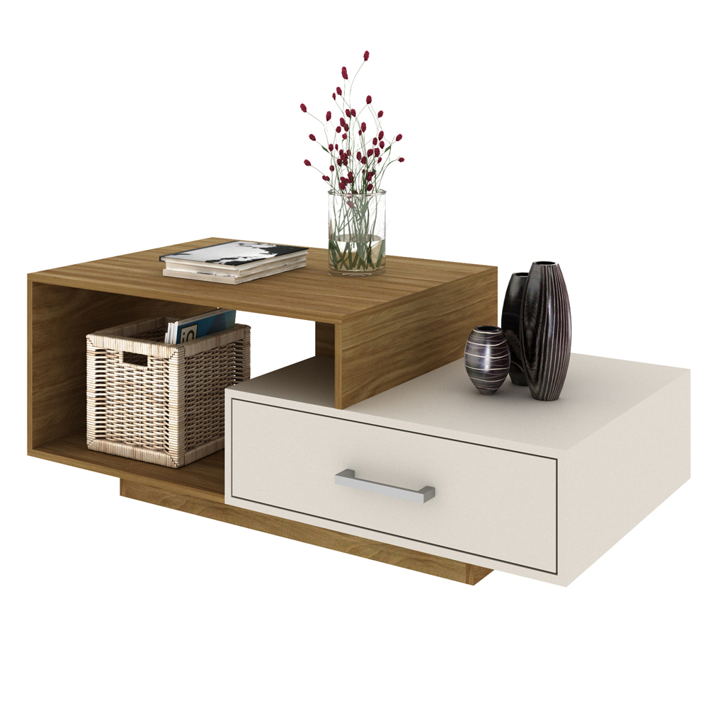 Xavier Coffee Table Almond / Off White