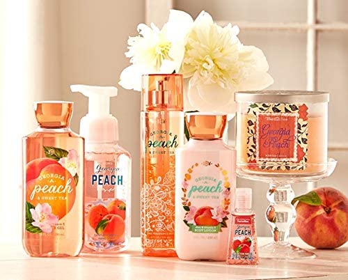 BBW GEORGIA PEACH 3 WICK CANDLE 411G - Image 2