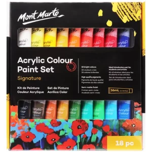 MM Acrylic Paint Set 18pc x 36ml
