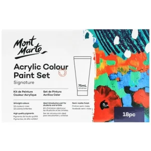 MM Acrylic Colour Paint Set 18pc x 75ml