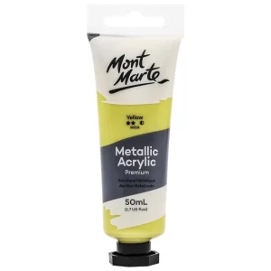 MM Metallic Acrylic Paint 50ml - Yellow