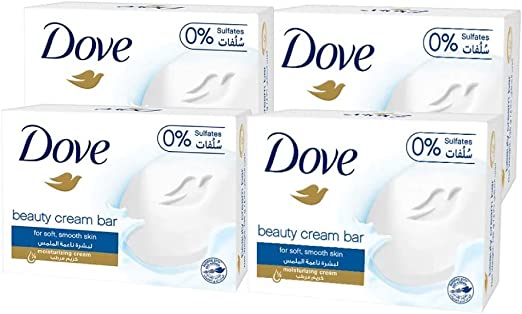 Dove Moisturising Soap Bar Nourishing formula for all skin types, Original, With ¼ moisturising cream, 160g - Image 6