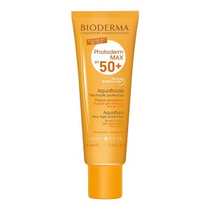 Bioderma Photoderm MAX Aquafluide SPF 50+ Dry Touch Sunscreen Light Color Tint for All Skin Type, 40 ml