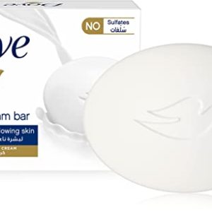 Dove Moisturising Soap Bar Nourishing formula for all skin types, Original, With ¼ moisturising cream, 160g