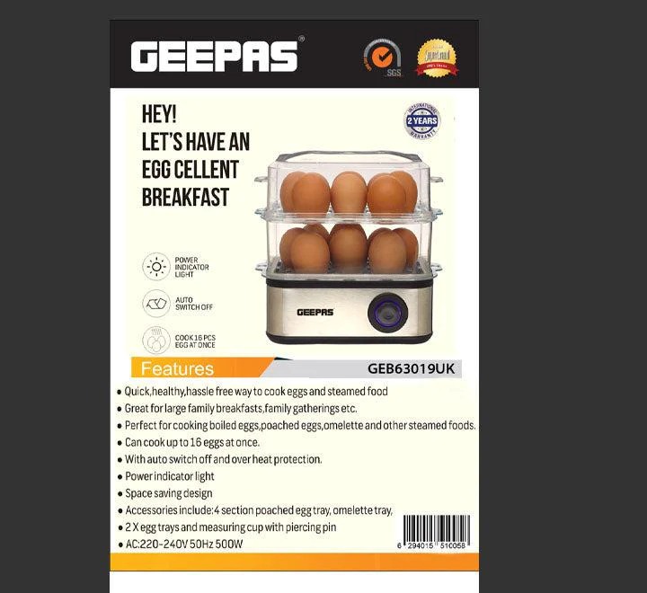 Geepas 2 in 1 Boiler and Egg Poacher ARY Sahulat Bazar