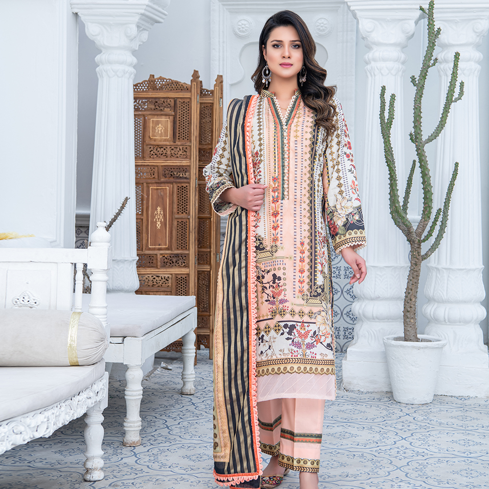 Bahar 3 Piece Lawn BL-08A