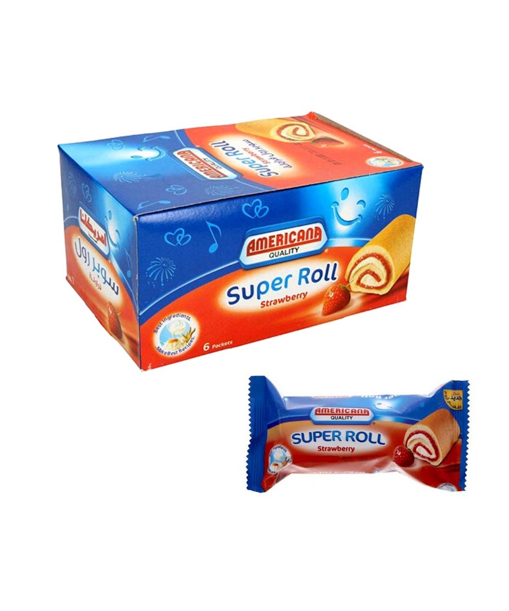 Americana Super roll srawbery 60g