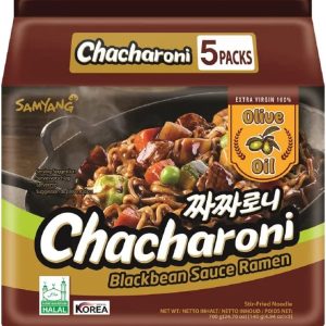 5 pcs of Samyang Chacharoni Olive Oil 140g