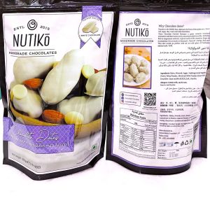 Nutiko White Coated Dates With Almond 300GM x 12 pcs-1 carton