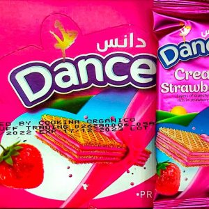 DANCE CREAM WAFFERS (STRAWBERRY) 12 PCS - 12 Pcs