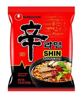 5 pcs of Nongshim Shin Ramyun Noodles 120g