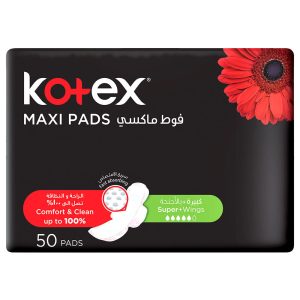 Kotex maxi pads (50 pads) X 3 Packets