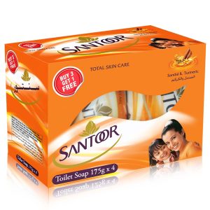 SANTOOR SOAP 175G x 4N - 4 Pcs