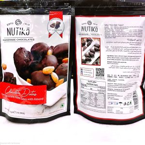 Nutiko Dark Choclate Coated With Almond 300gm x 12 pcs - 1 carton