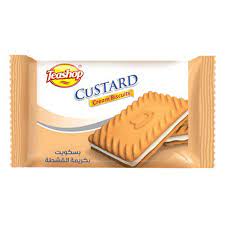 Teashop custard Sandwich 25gm - 24Pcs