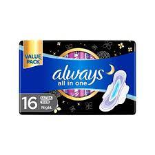 16 pcs of Always night ultra thin