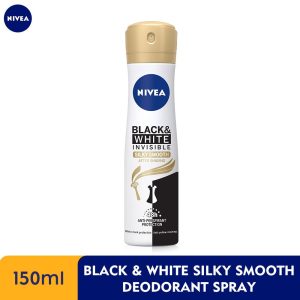Nivea Antiperspirant spray black and white silky smooth invisible 150 ml - 30 pcs