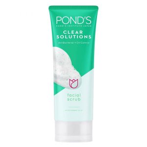Ponds clear solutions clearty oil control facial scrub with herbal clay 1oogm