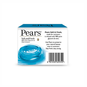 Pears soap soft and fresh 4x125gm