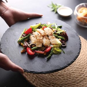 Raj slate round 30cm