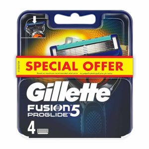 Gillette fusion proglide razor blade refill x4