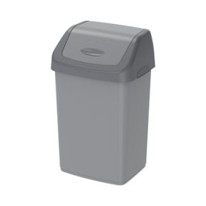Cosmoplast 20L FLIP-TOP WASTE BIN WITH SWING LID