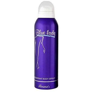 Blue lady body spray
