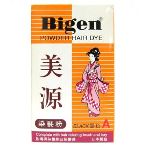 Bigen powder hair dye - black colour (a) 6g