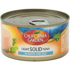 California garden light solid tuna in water 185gm