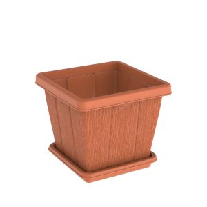 Cosmoplast 20L SQUARE PLANTER WITH TRAY