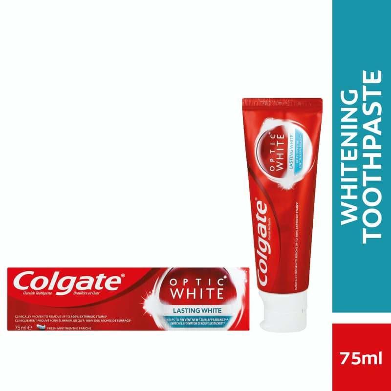 Colgate optic white lasting white toothpaste 75ml