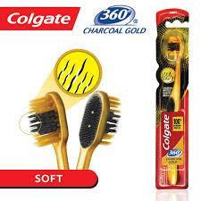 Colgate toothbrush 360 degree charcoal gold soft