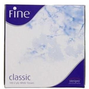 Fine facial tissue oud square 2ply