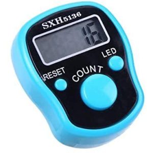 Finger counter with light