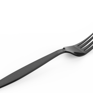 Cosmoplast BLACK PLASTIC FORKS PACK OF 50