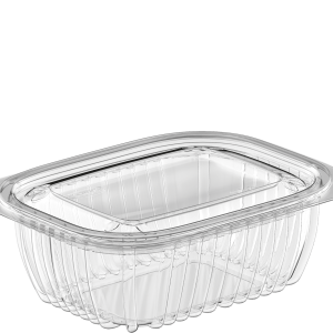 Cosmoplast 24 OZ PACK OF 20 CLEAR GENERAL PURPOSE CONTAINERS WITH LIDS