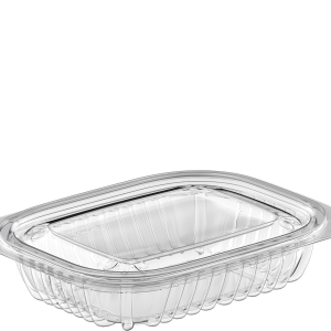 Cosmoplast 8 OZ PACK OF 20 CLEAR GENERAL PURPOSE CONTAINERS WITH LIDS