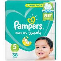 Jumpo pack pampers 38 diaper 5 junior