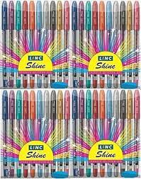 Linc twin glitter pen - multiclour - set of 4