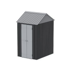 Cosmoplast ELITE 5.5X4FT 170 X 130 X 250 CM GALVANIZED METAL GARDEN STORAGE OUTDOOR SHED