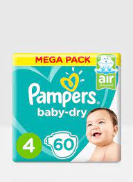 Pampers 60 Diapers No-4