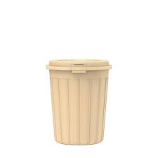 Plastic drum beige 45l