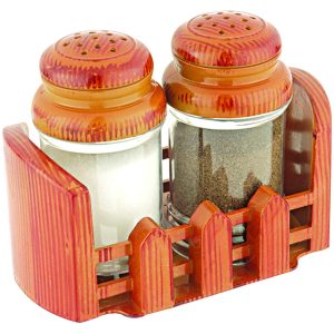 Raj plastic salt & pepper set woodland