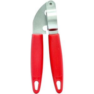 Raj red handle garlic press
