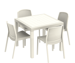 Cosmoplast CEDARATTAN 4-SEATER OUTDOOR DINING TABLE