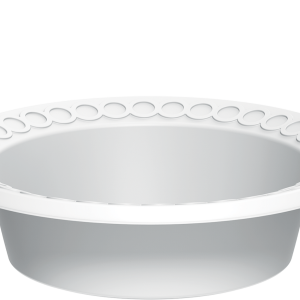 Cosmoplast 19 OZ PACK OF 25 PLASTIC ROUND BOWLS