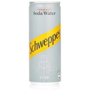 Soda water schweppes can 300ml