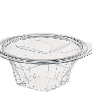 Cosmoplast 32 OZ PACK OF 10 SALAD CONTAINERS WITH HINGED LIDS