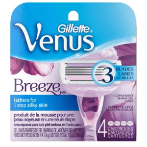 Gillette venus blades 3 blades - 4 cartridges