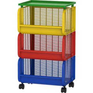 Cosmoplast 3 TIERS STORAGE CART WITH WHEELS